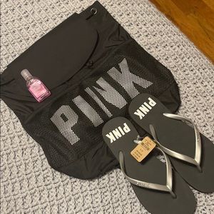 PINK Bundle with Bag, Shoes, and Hand Sanitizer